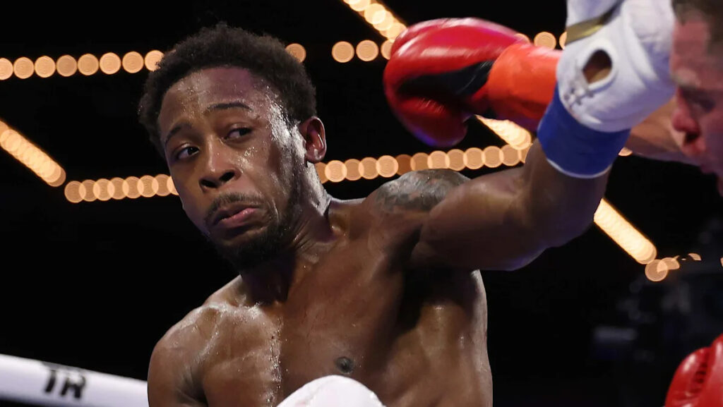 Keyshawn Davis escorted out by police after wild backstage brawl with fighter who beat Davis’ brother