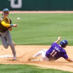 West Virginia falls apart in the middle innings, drops game one to LSU